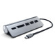 Satechi Type-C Aluminum USB 3.0 Hub & Card Reader - Space Grey