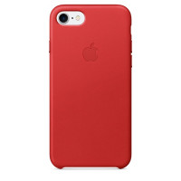 Apple iPhone 7 Leather Case - Red