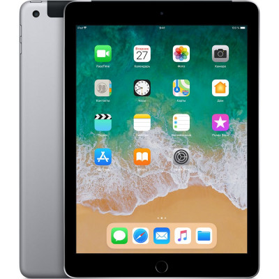 iPad 6 Wi-Fi + Cellular 128GB - Space Gray