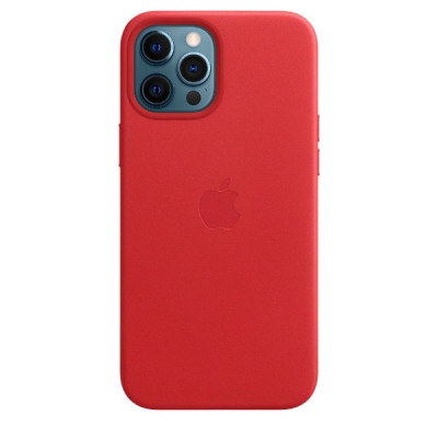 Apple iPhone 12 Pro Max Leather Case with MagSafe - Red