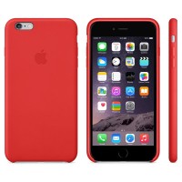 Apple iPhone 6 Plus Leather Case - Bright Red