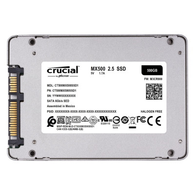 Crucial MX500 500GB SATA 2.5” 7mm SSD