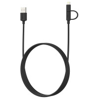 Kenu Tripline USB to Lightning/Micro-USB Cable - 2m