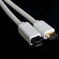Logan FireWire 800 (9-pin) to FireWire 400 (6-pin) Cable - 2.0 м