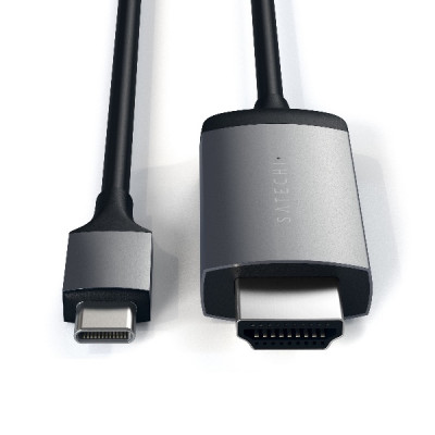 Satechi Aluminum Type-C to HDMI Cable 4K 60Hz - Space Gray
