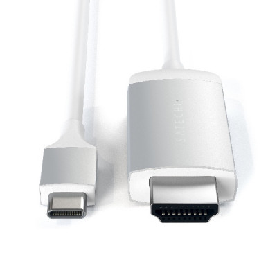 Satechi Aluminum Type-C to HDMI Cable 4K 60Hz - Silver