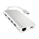 Satechi Aluminum Multi-Port Adapter 4K with Ethernet - Silver
