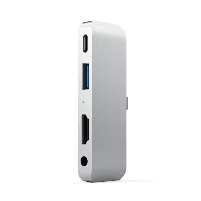 Satechi Aluminum Type-C Mobile Pro Hub Adapter for iPad - Silver