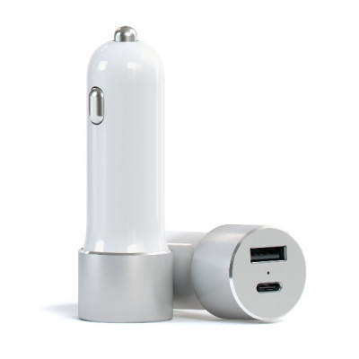 Satechi 48W USB-C Car Charger Adapter - Silver