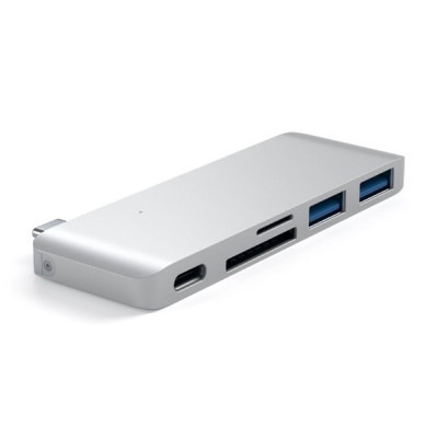 Satechi Type-C USB 3.0 Passthrough Hub - Silver