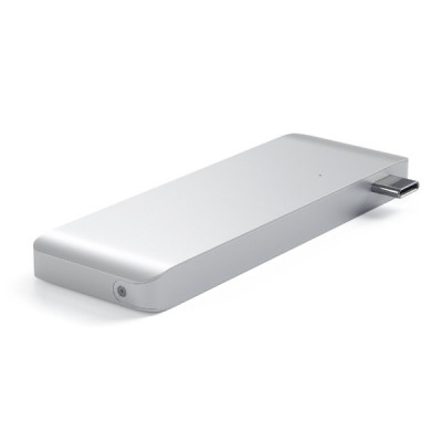 Satechi Type-C USB 3.0 Passthrough Hub - Silver